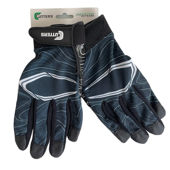 NWT Cutters Football Game Day Receiver Gloves Adult S/M SFIA /NCAA Specs - Picture 3 of 7